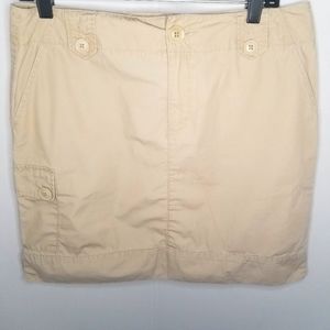 Eddie Bauer Khaki Cotton Skirt - Size 8